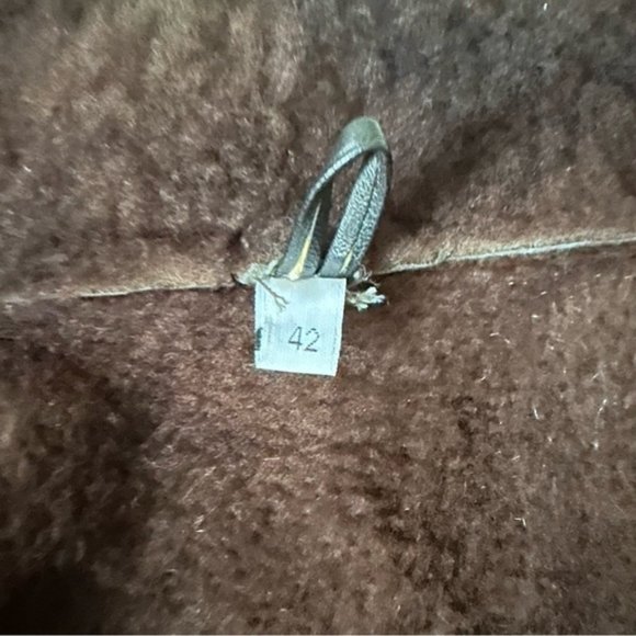 Artico Hand Made in Italy Shearling Coat sz 42 4-6 - Picture 12 of 15